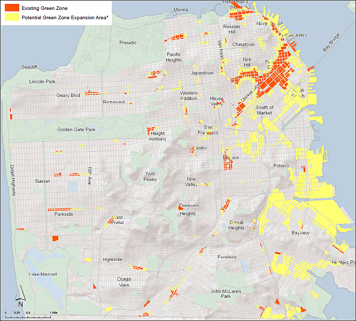 Planning’s To Expand San Francisco’s “Green Zone”