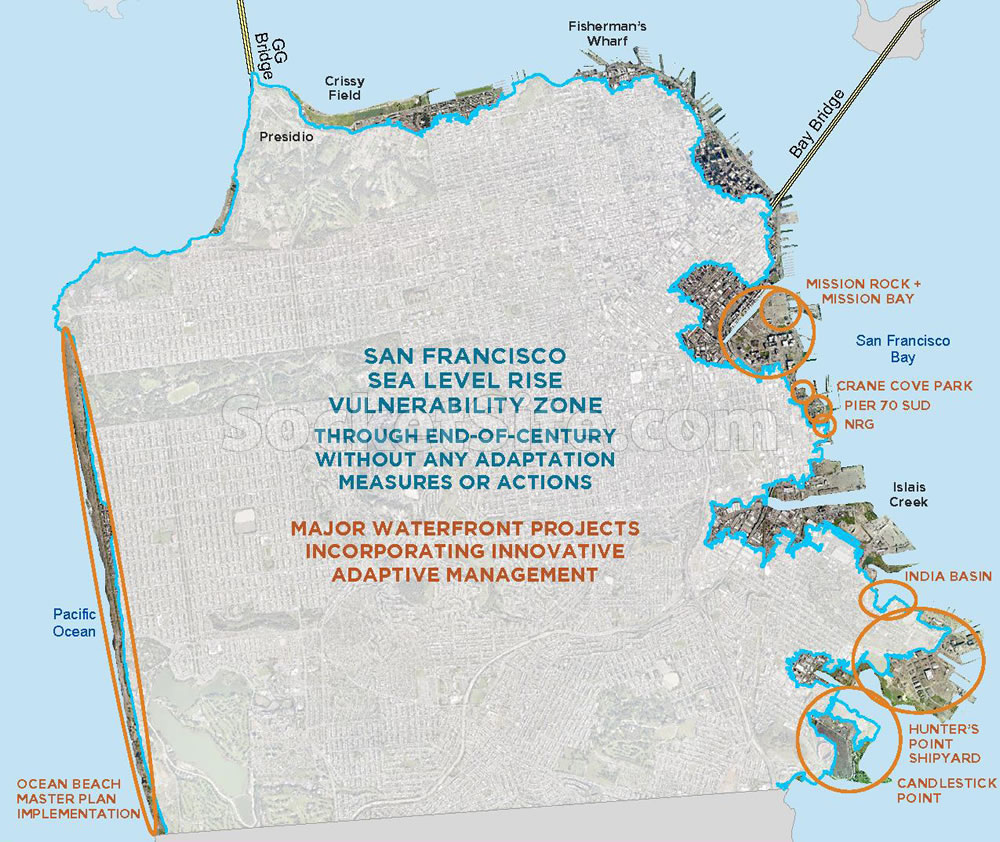 Impact of Sea Level Rise on San Francisco Assessed