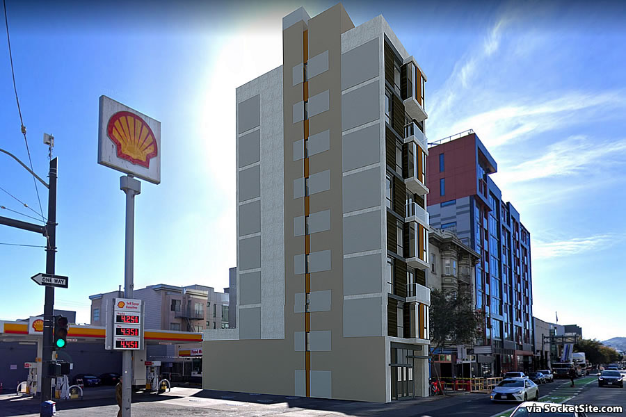 Partial Infill of Another SoMa Gas Station Site Slated for Approval