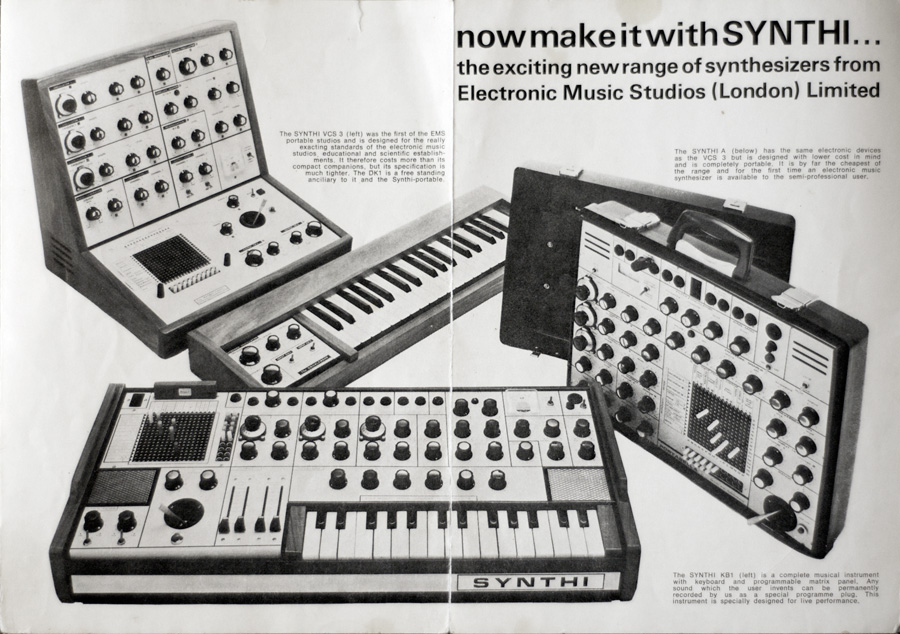 Vintage synths catalogues and brochures SOCKS