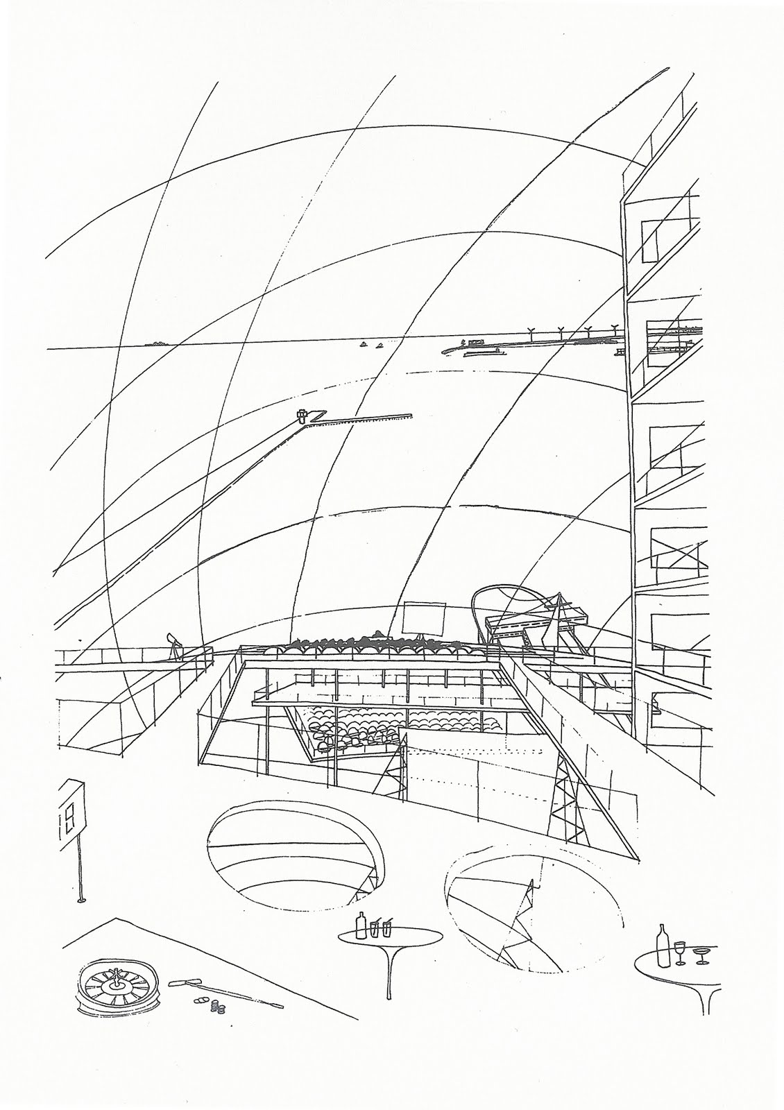 Oma/Rem Koolhaas early sketches SOCKS