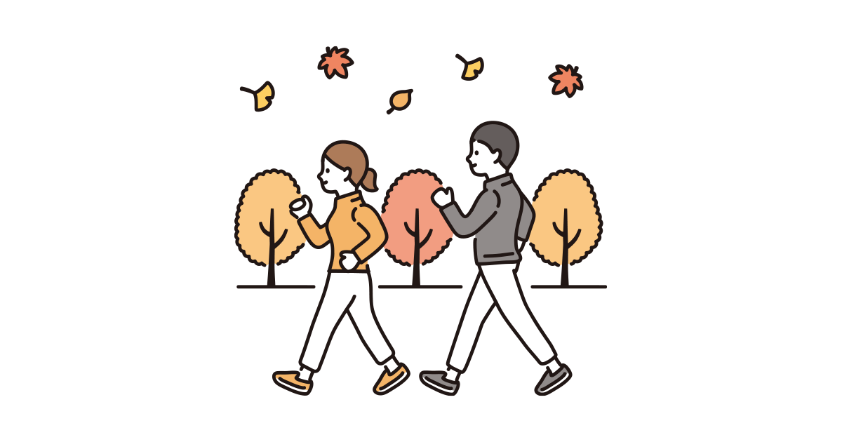 運動の秋のイラスト｜フリーイラスト素材集ソコスト
