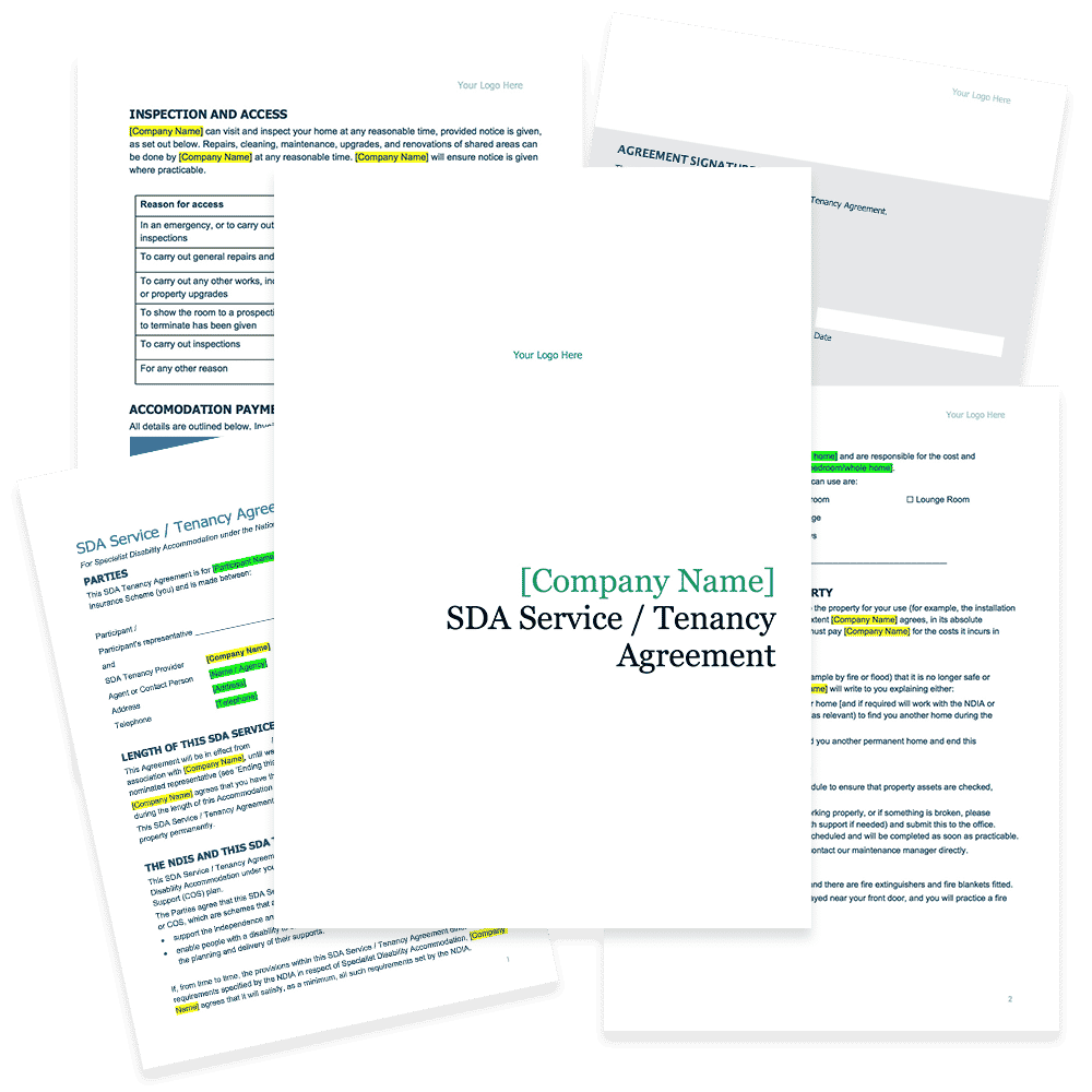 NDIS SDA Tenancy Agreement Module 5 (Specialist Disability