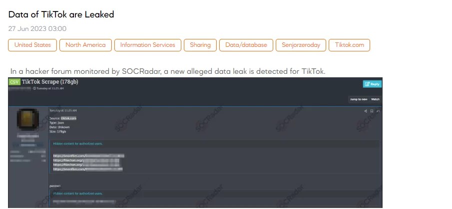 Major Data Leaks on TikTok, Instagram, and Yahoo