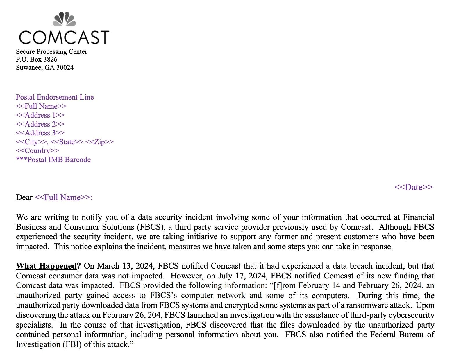 FBCS Breach Exposes Millions, Comcast and Truist Bank Affected