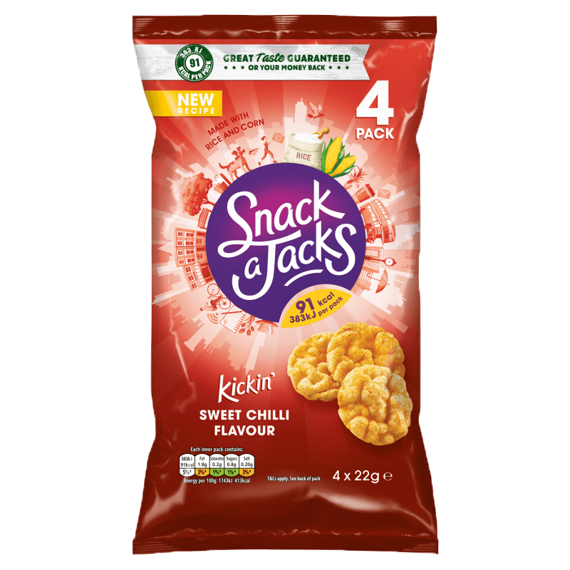 Snack a Jacks Sweet Chilli 4x22gr