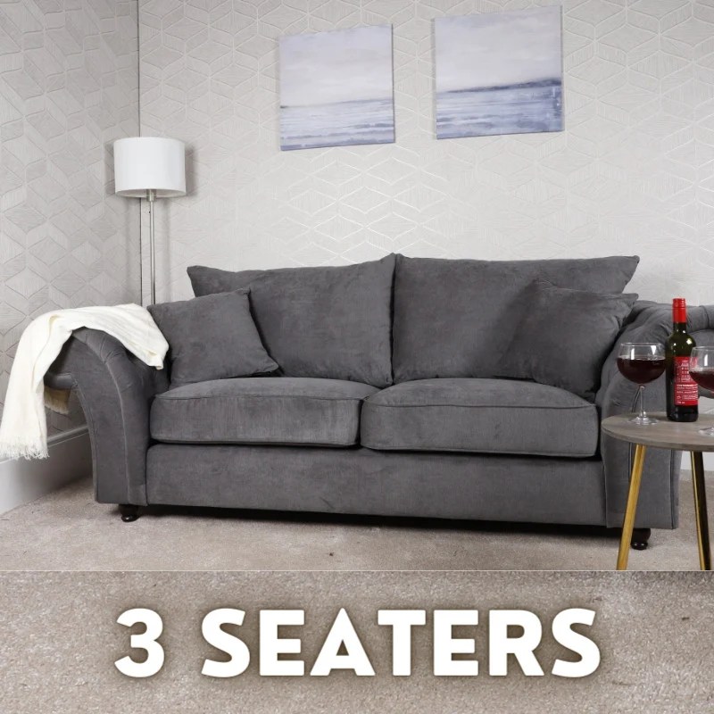 3 Seater Sofas at Maple Furniture UK Leather, Fabric