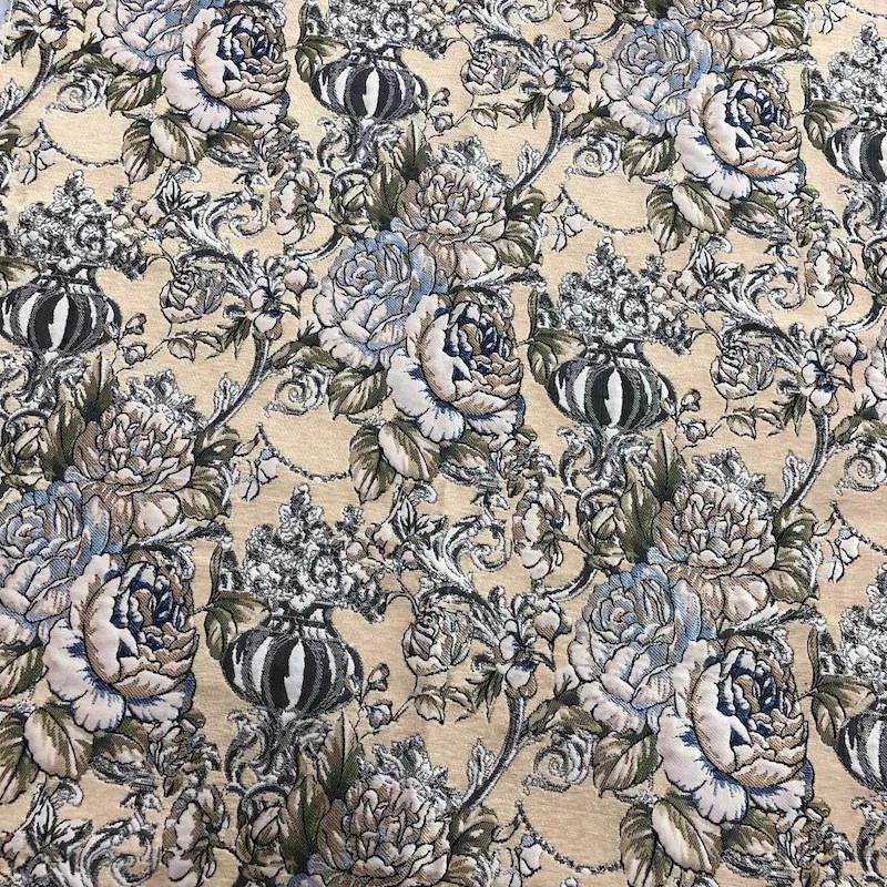 Beautiful floral jacquard chenille upholstery fabric Sofa fabric