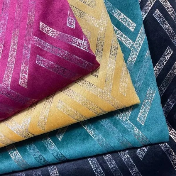 Most popular foil stamping sofa velvet fabrics wholesale Sofa fabric
