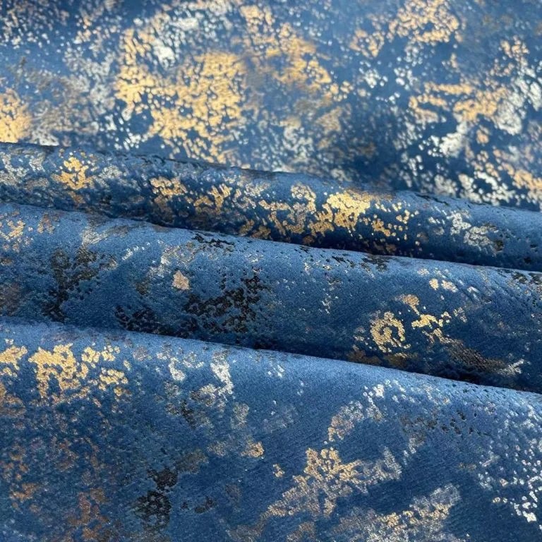 Brilliant foil stamping sofa velvet fabrics with new look Sofa fabric