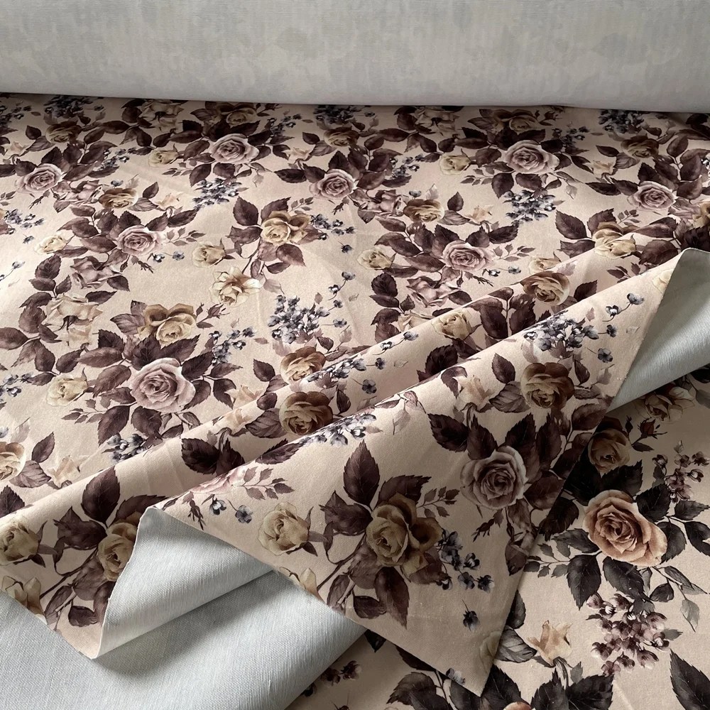 Floral pattern printed sofa upholstery velvet fabrics Sofa fabric