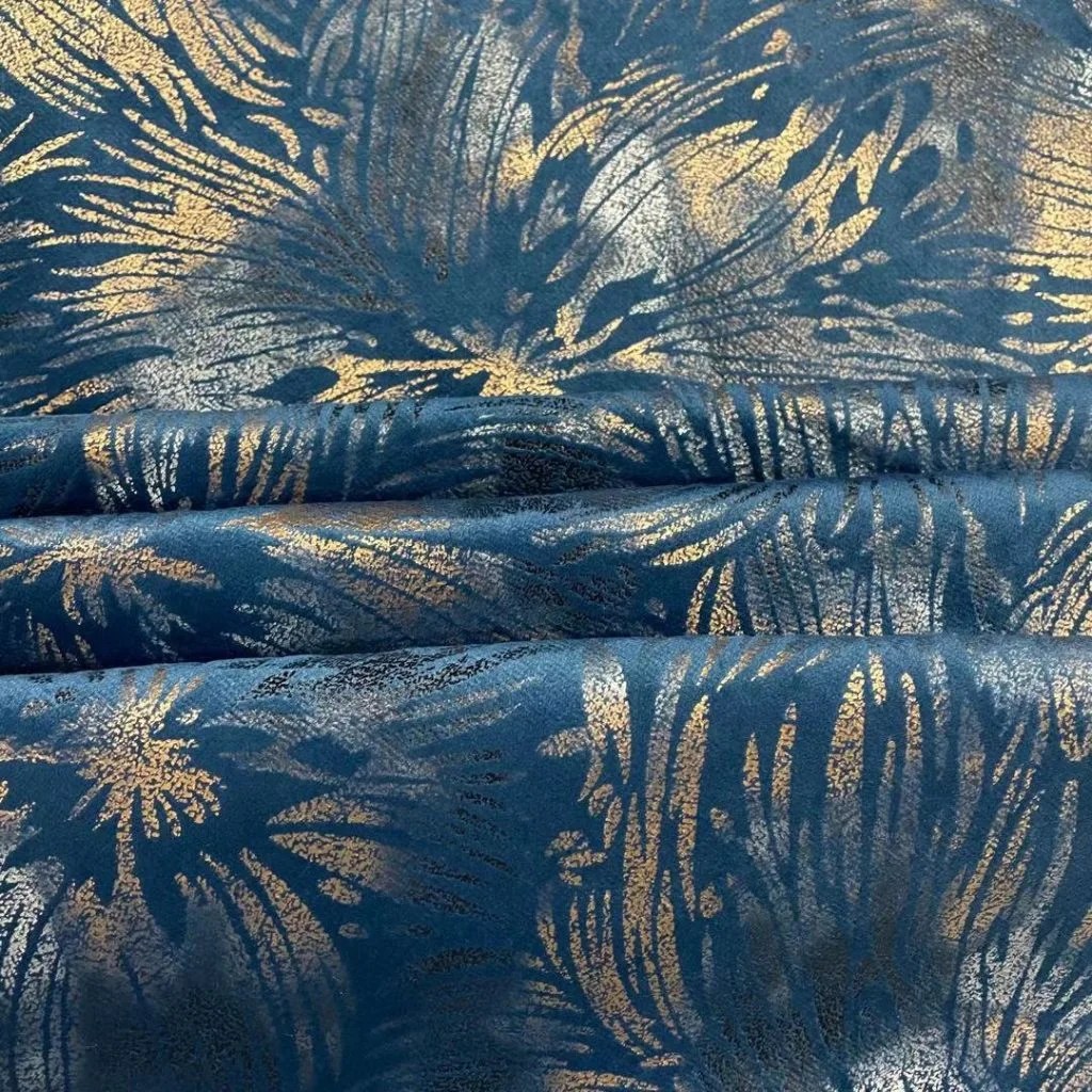 foil stamping sofa velvet fabrics with high quality Sofa