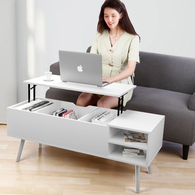 Kaleva Lift Top 4 Legs Coffee Table with Storage By Sofa Crafter Sofa