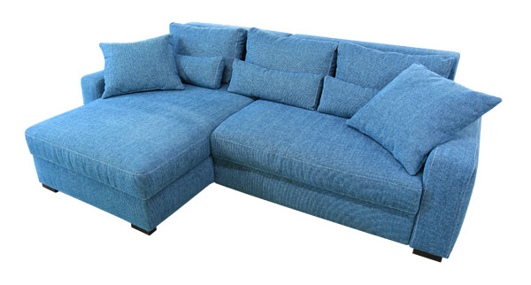 Ecksofa mit Schlaffunktion und Bettkasten, günstig im Sofadepot.
