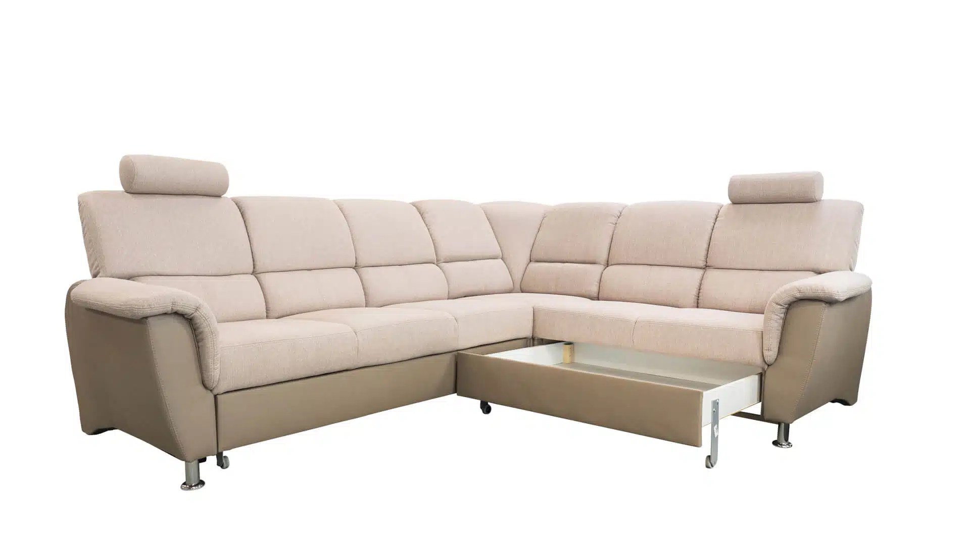 Günstiges Ecksofa mit vielen Funktionen. Sofort lieferbar