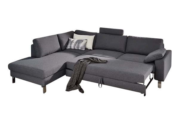 Ecksofa mit Schlaffunktion und Bettkasten, günstig im Sofadepot.