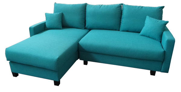 Kleinstes Ecksofa mit Schlaffunktion und Bettkasten. Sofadepot