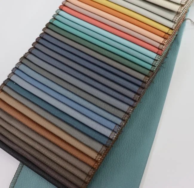 Plain easy life leather look fabric sofa set wholesale Sofa Fabric