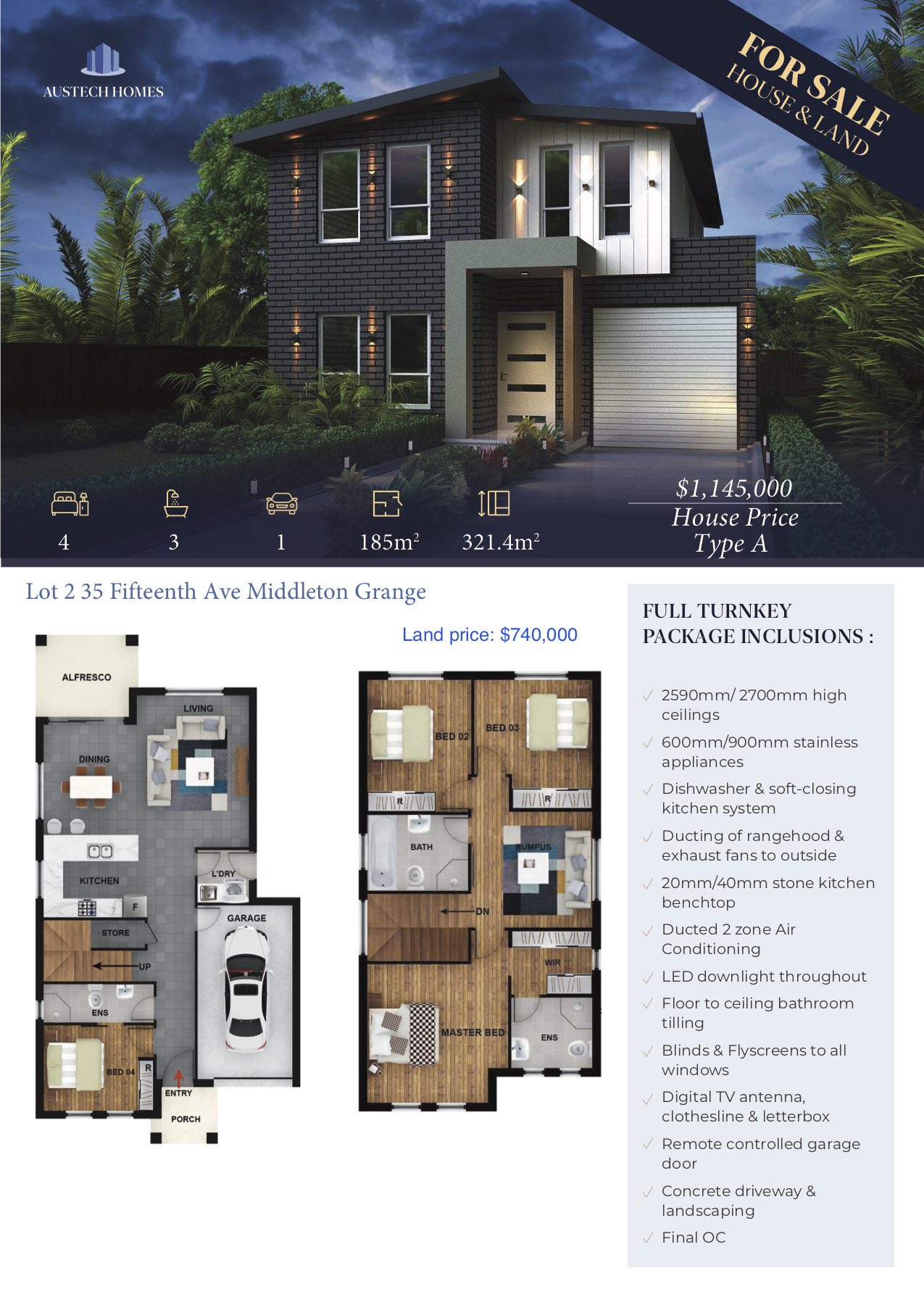 House and land package for sale in Middleton Grange NSW