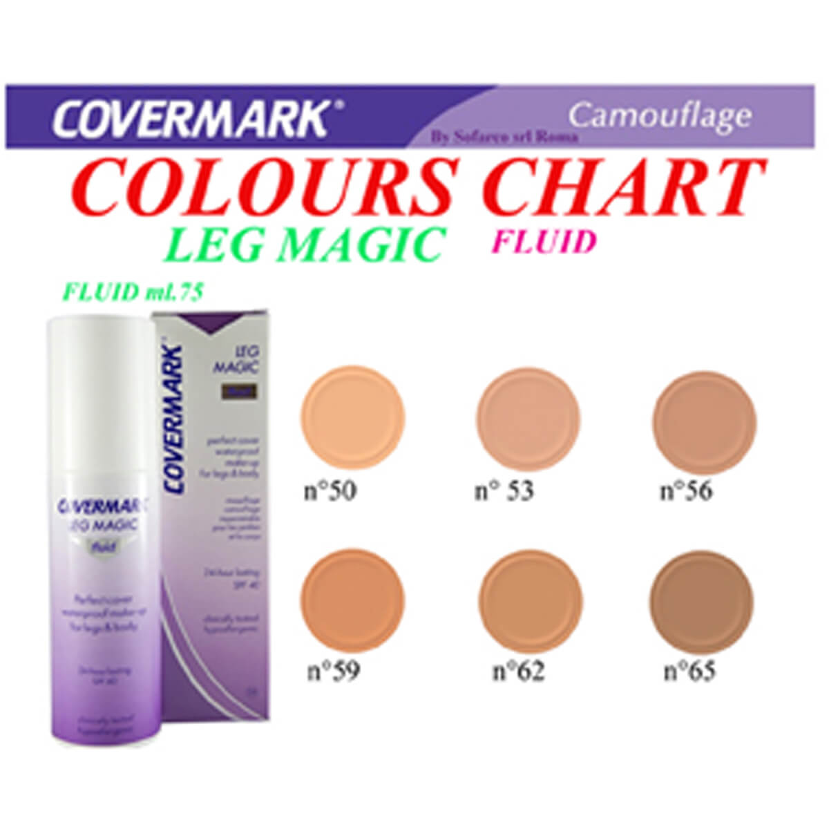COVERMARK Leg Magic Fluid 75 ml. Sofarco