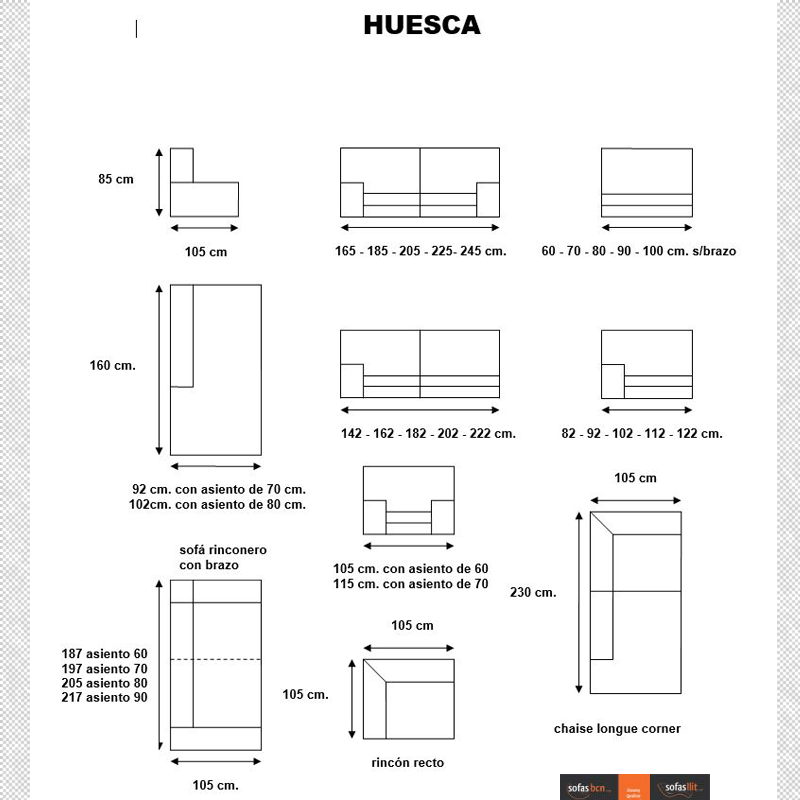 Sofá Huesca a medida