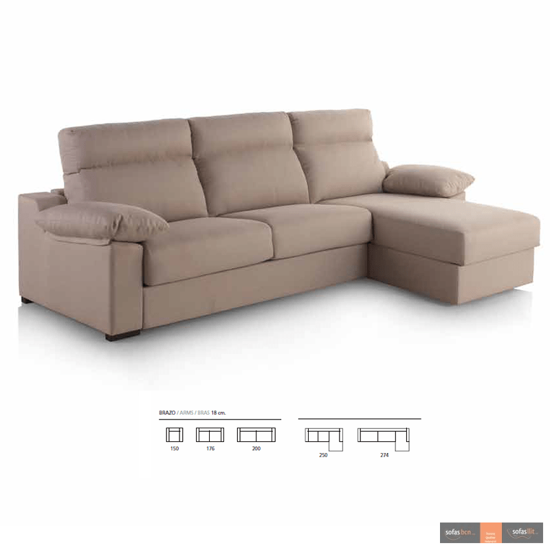 Chaise longue Cama Oxford