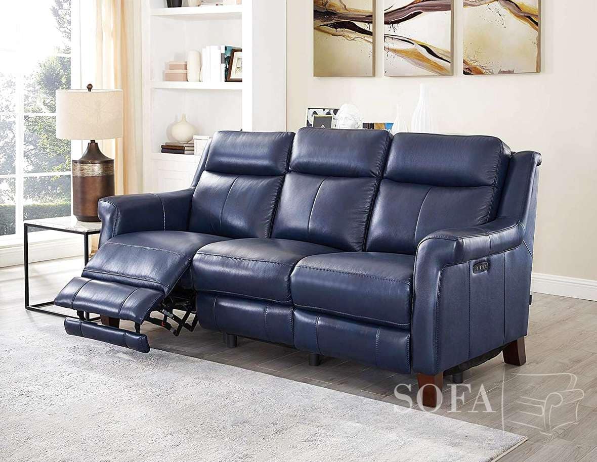 Navy Leather Sofas Stylishly Comfortable & Luxurious