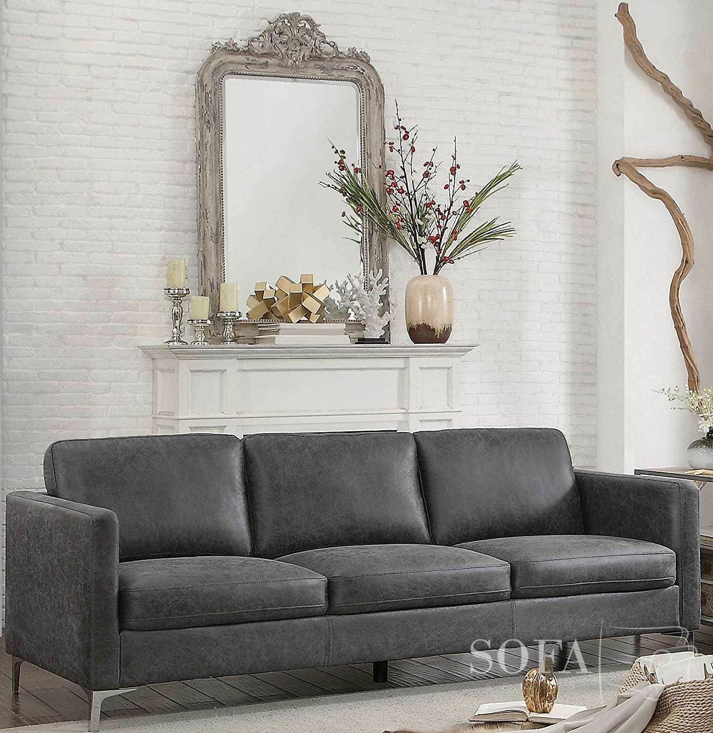 The Best 5 Gray Leather Couches Of 2024 Sofa Spring