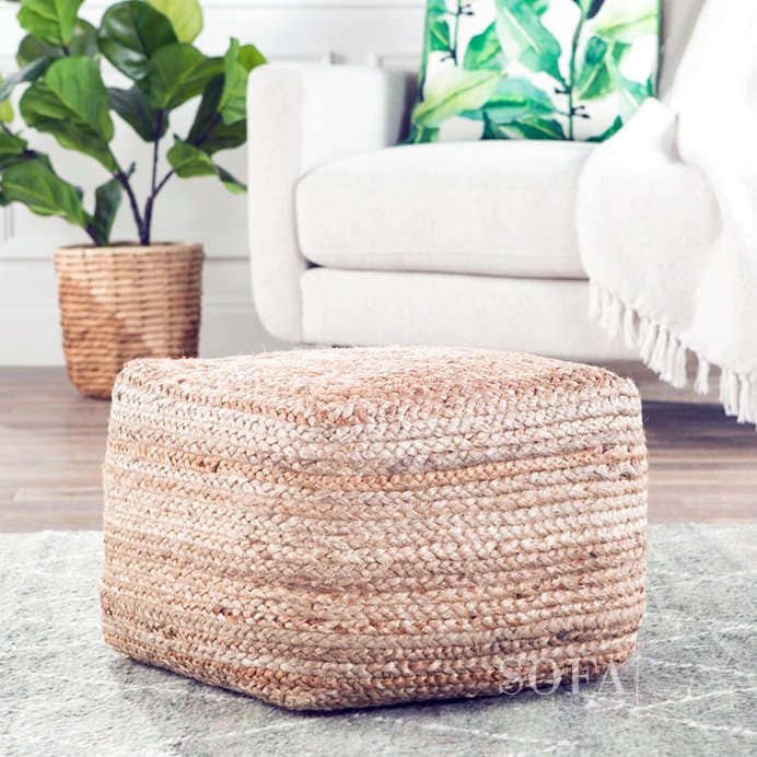 The Best Jute Poufs Of 2024 Rustic Comfort Sofa Spring