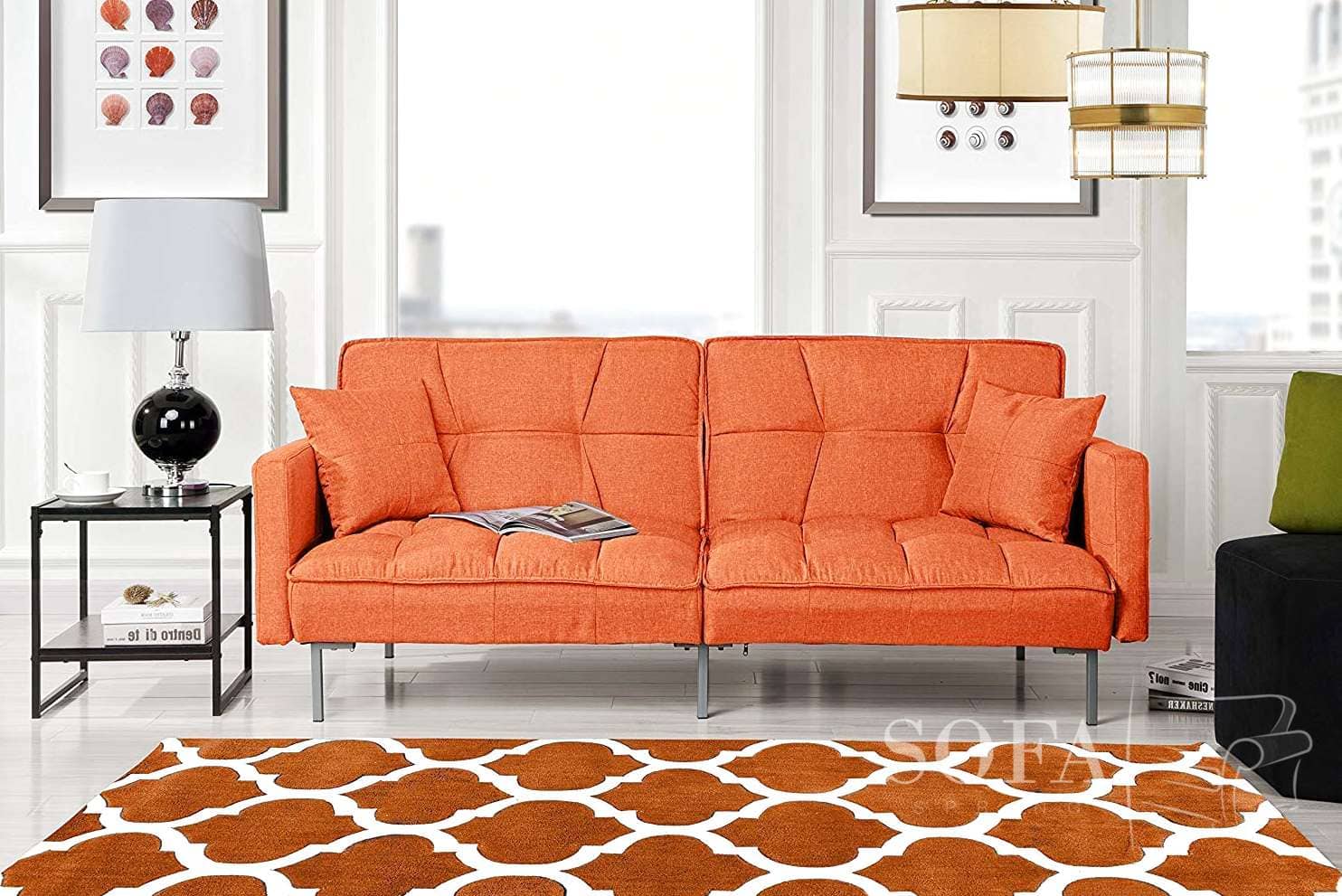 The Top 3 Orange Couches Vibrant And Stylish Sofa Spring