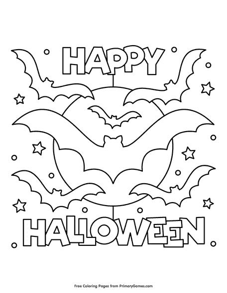 39 Free Halloween Coloring Pages- Halloween Activity Pages