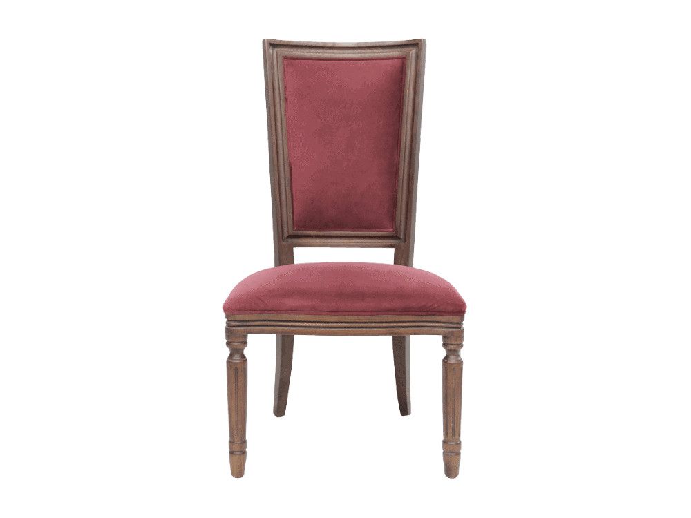 Red Velvet Dining Chair Sofia Interior