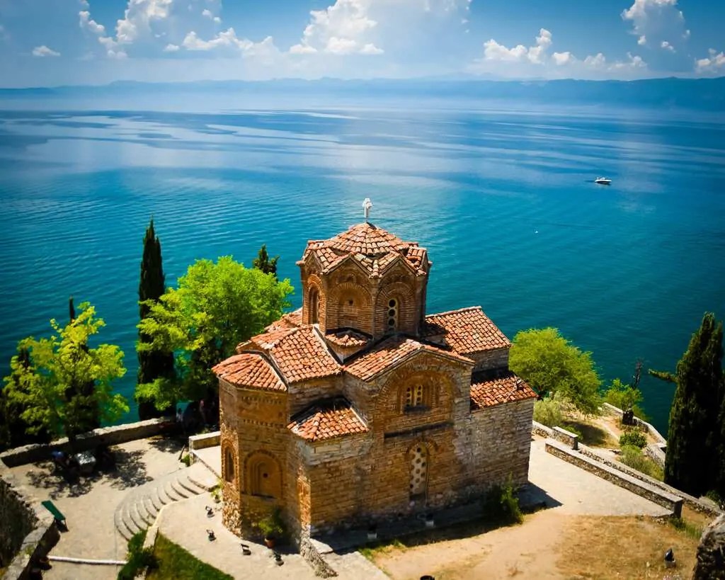 Macedonia Lake Ohrid Church of St. John at Kaneo Sofia Adventures