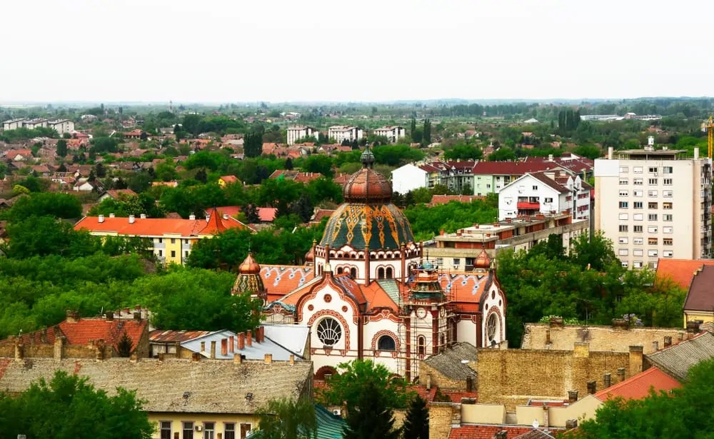 Serbia Subotica View of city Subotica,Serbia.Subotica is second town in the region of