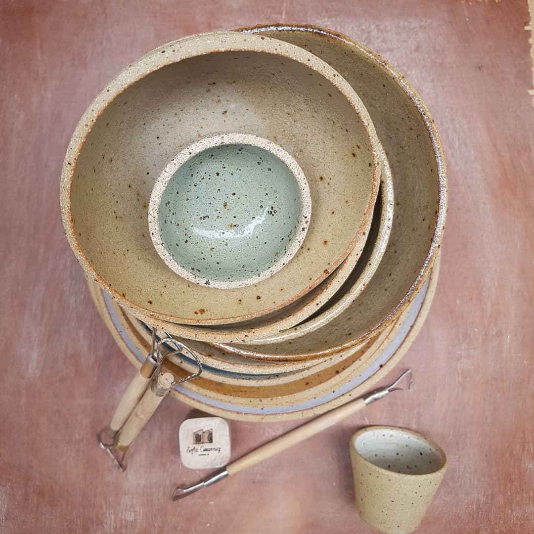 Stack of our Handmade Plates