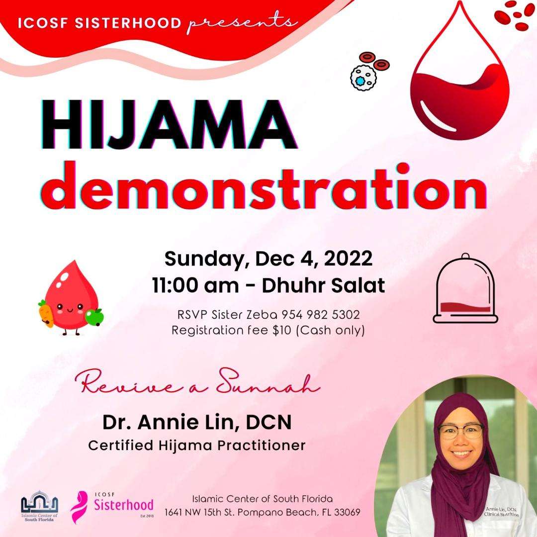 Hijama Demonstration at ICOSF • SoFlo Muslims