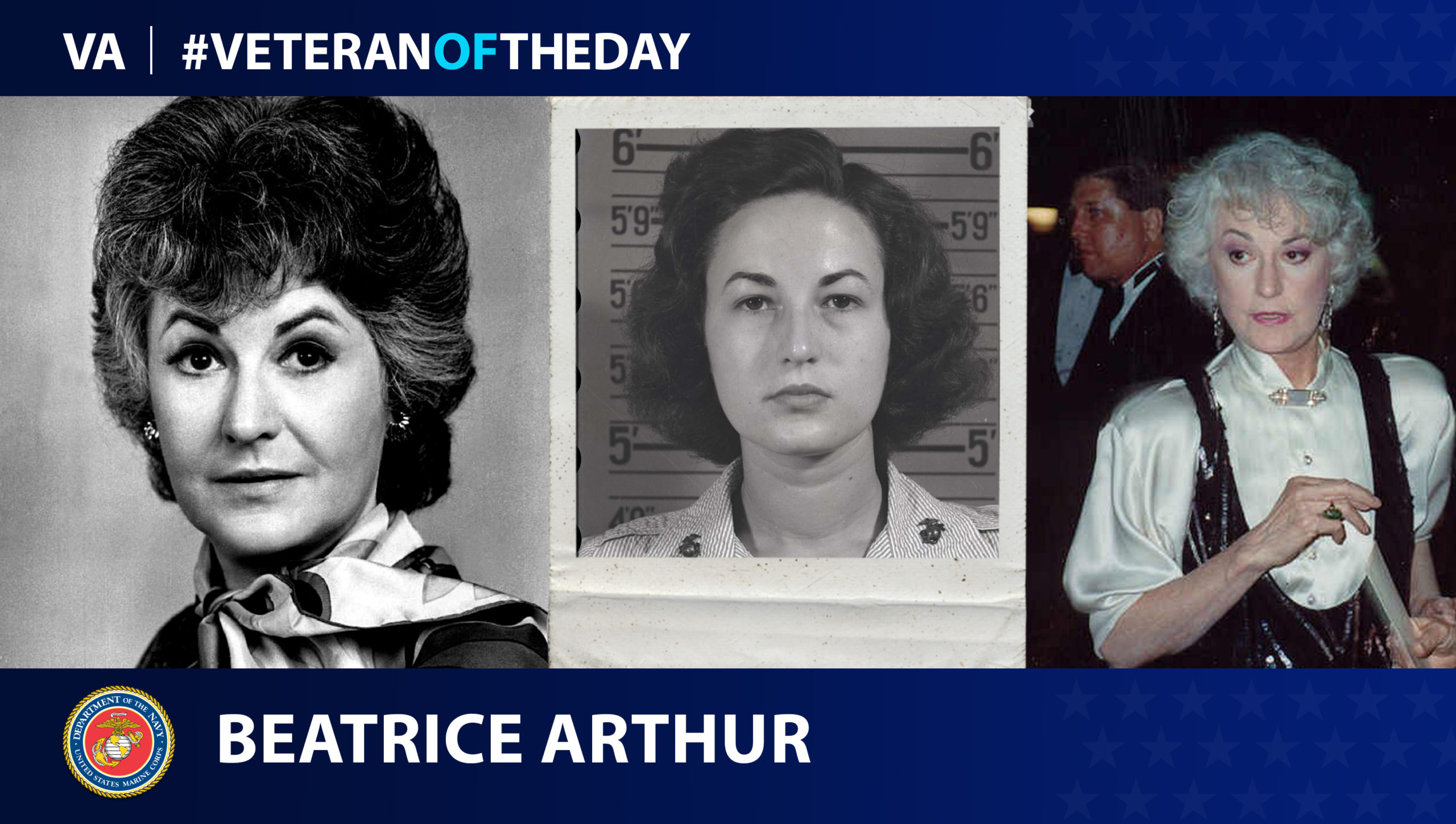 Bea Arthur, one of the first women to join the Marines, WWII Soldier