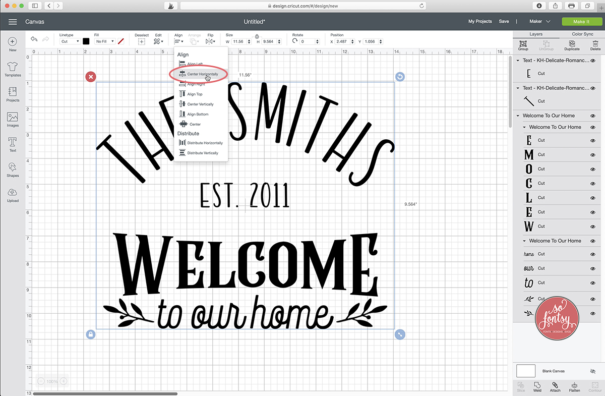 Cricut Design Space Tutorial How To Curve Text So Fontsy