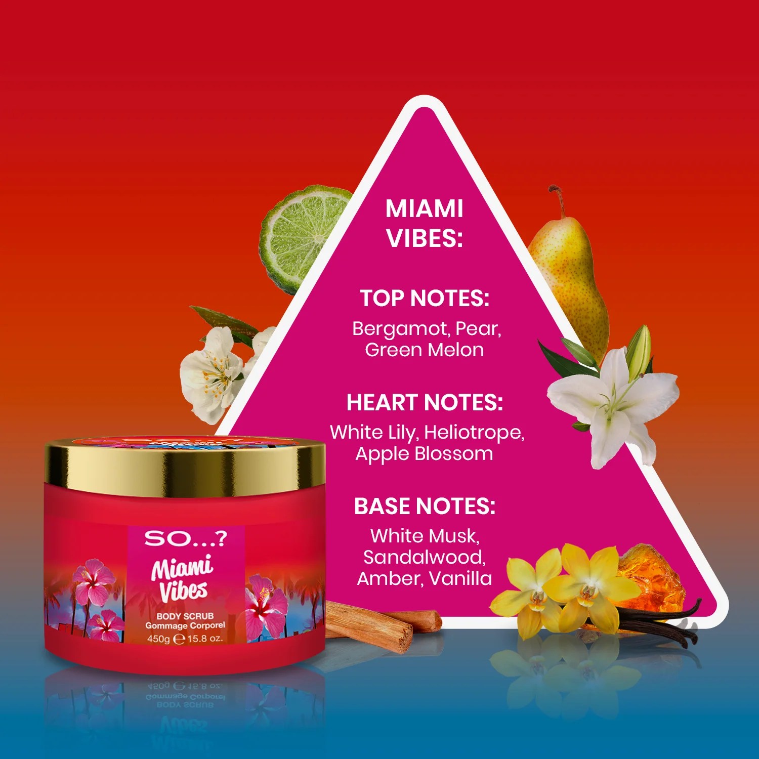 So...? Miami Vibes body scrub 450g So...? Fragrance