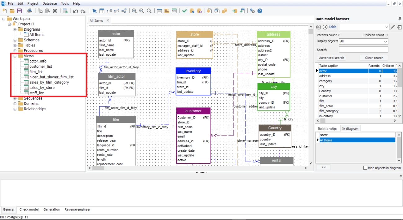 How to list views in PostgreSQL database Softbuilder Blog