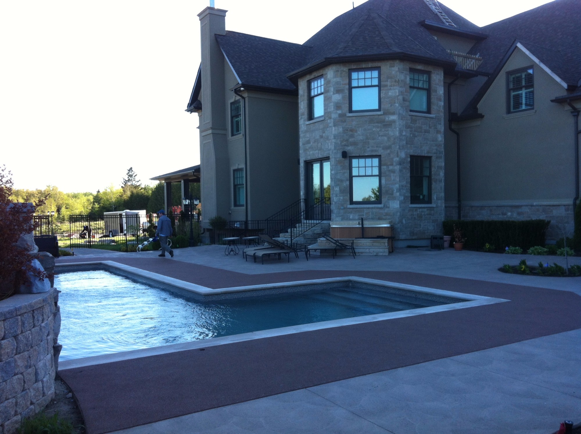 Pool Deck Resurfacing Pool Deck Ideas Soft Crete Rubber Surfacing