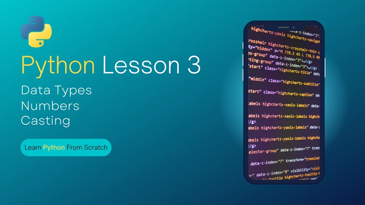 Python From Scratch Lesson 3 PDF (Python Data Types, Numbers, and