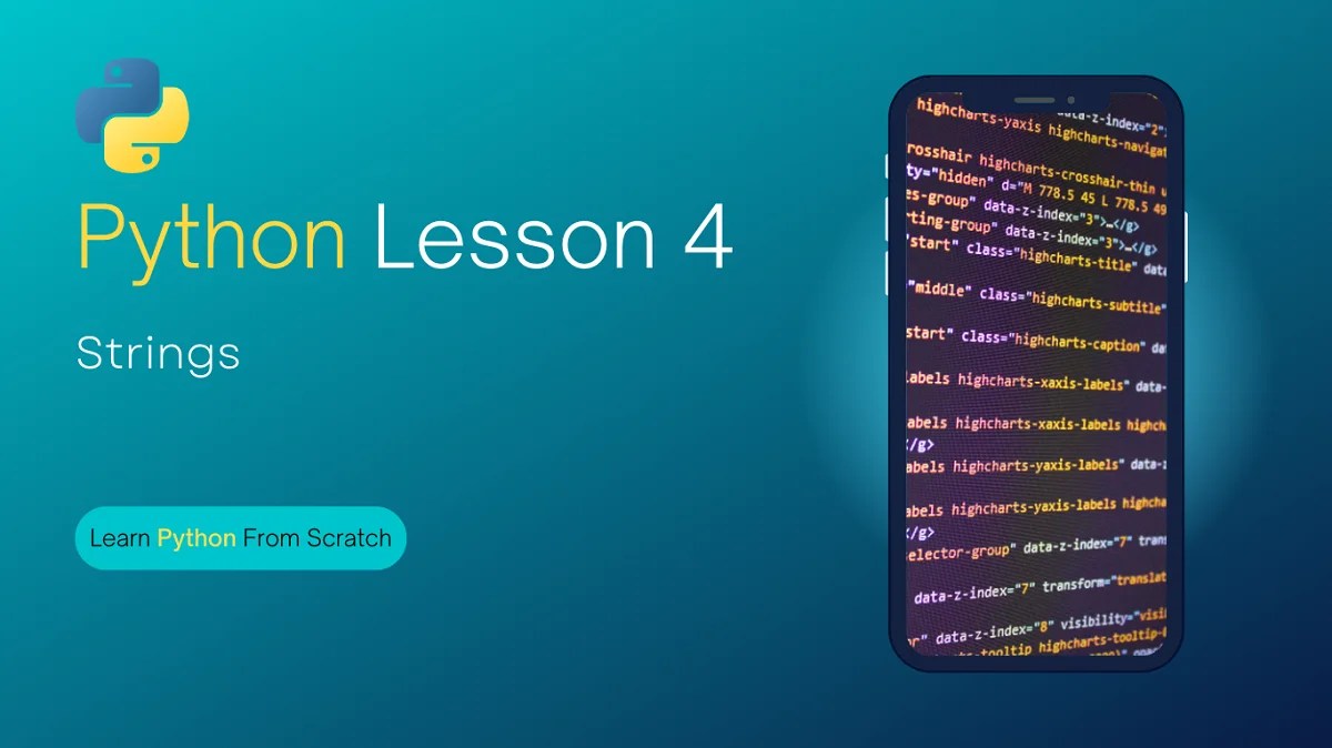 Python From Scratch Lesson 4 PDF (Python Strings) Connect 4 Techs