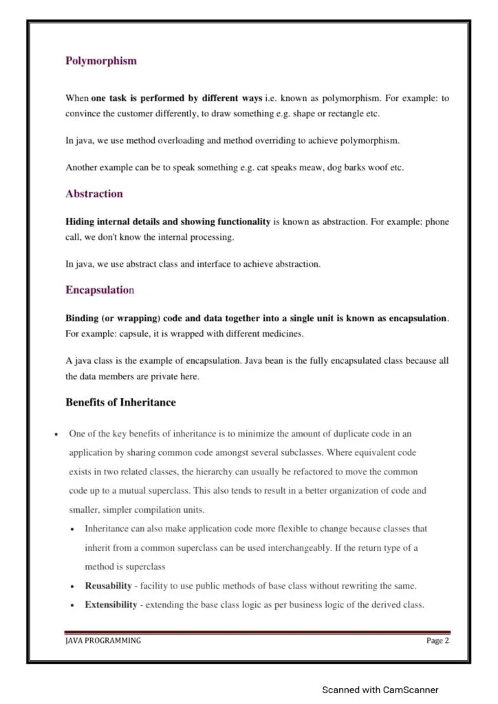 Java Complete Notes Pdf Connect 4 Programming