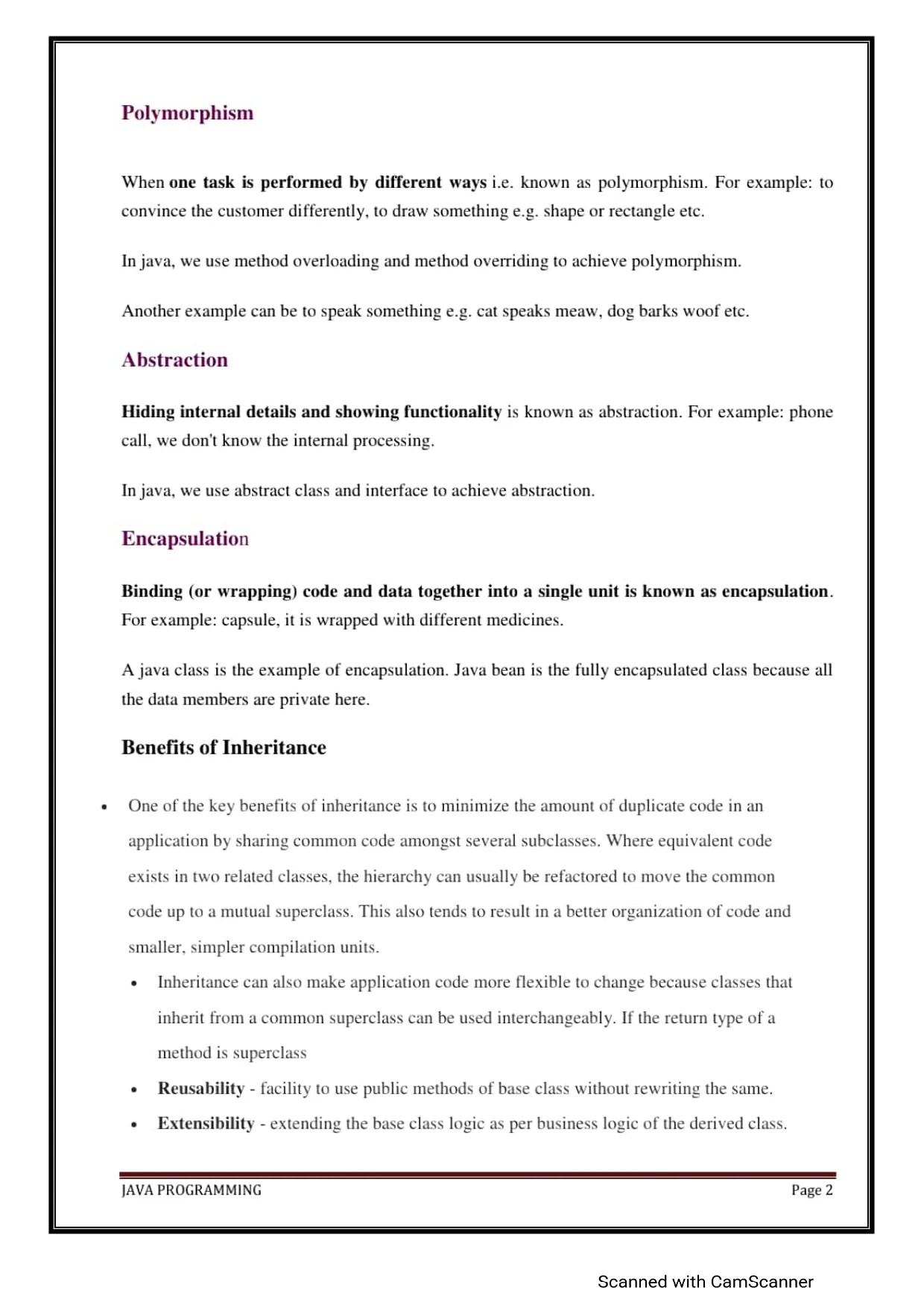 Java Complete Notes Pdf Connect 4 Techs