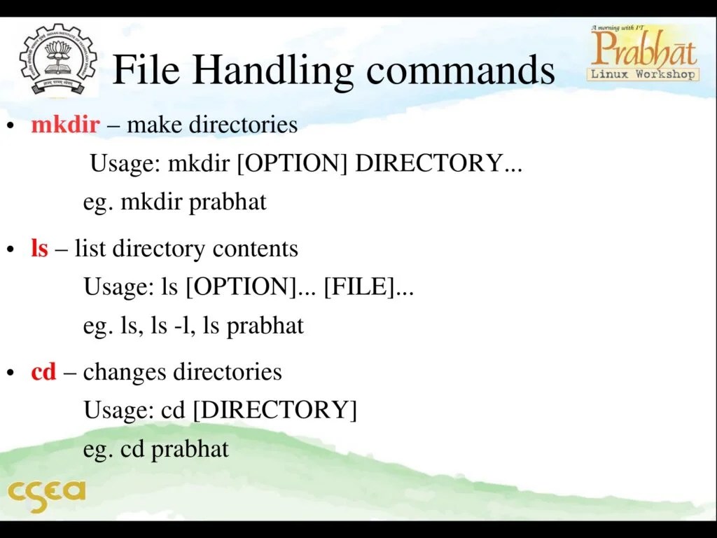Linux Basic Commands (PDF) Connect 4 Techs