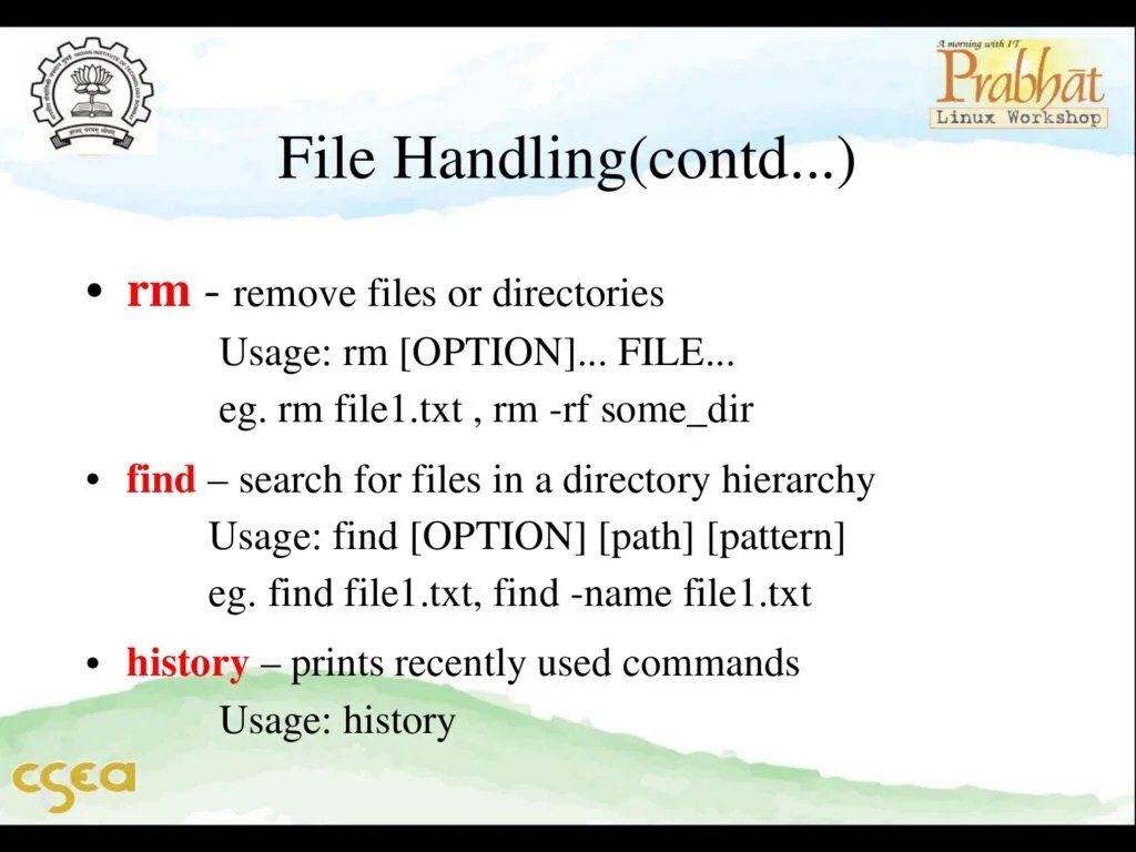 Linux Basic Commands (PDF) Connect 4 Techs