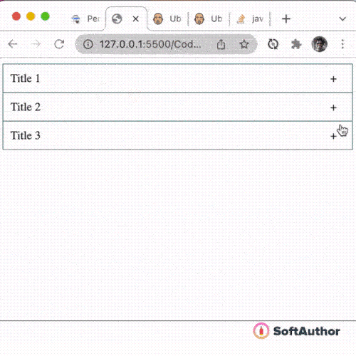 Create A Simple Accordion Menu Using Vanilla JavaScript