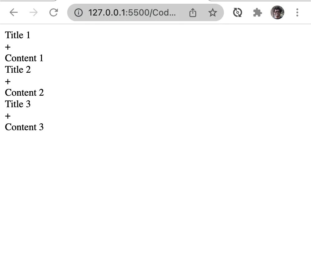 Create A Simple Accordion Menu Using Vanilla JavaScript