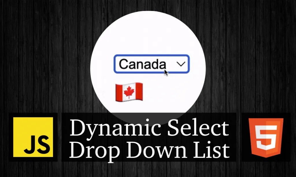 Dynamic HTML Select Drop Down List Using JavaScript